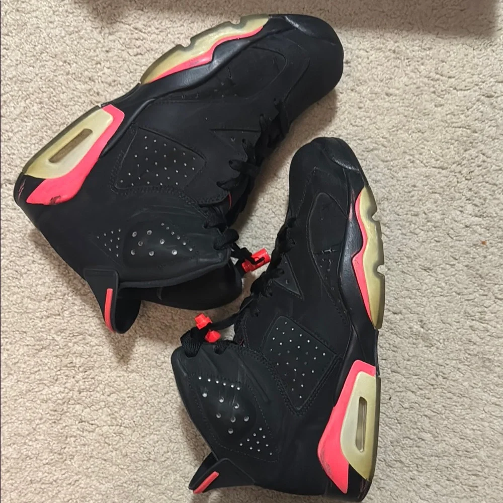 Jordan 6 Retro Infrared Black 2014 Size 9